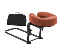 perfeclan Headrest for Bed Face Cradle, Home Mattress Top Massage Kit, Portable Face Down Pillow After Eye Surgery Recovery Equipment Accessory Resuable for Salon SPA Home, Red Brown