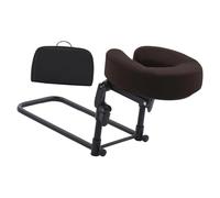 perfeclan Headrest for Bed Face Cradle, Home Mattress Top Massage Kit, Portable Face Down Pillow After Eye Surgery Recovery Equipment Accessory Resuable for Salon SPA Home, Coffee