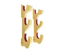 Perfeclan Holder Wall Mounted Display Stand Wooden Storage Organizer Decorative Display Hanger Rack for Collectibles Tanto Craft, 3 Tier Padded