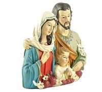 Perfeclan Holy Family Statue Catholic Religious Mary Joseph Sculptures Figurines Bedside Tables Decor