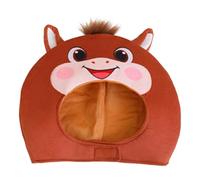 Perfeclan Horse Hat Novelty Headgear for Festival Party Carnival Holiday Masquerade, Brown