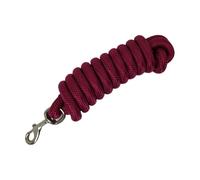 Perfeclan Horse Rope, Equine Performance, Heavy Duty Walking Showing Barn Long Quick Halter Attachment Lunge Line for Horses, Dark Red