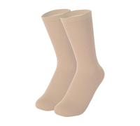 Perfeclan Ice Skating Socks Figure Skating Socks for Ice Skate Socks Dance Breathable Elastic Cotton Knee High Tights for Women Ladies Girls Workers Athletes, Beige