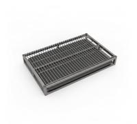 perfeclan Industrial Restroom Dog Relief Tray With Open Mesh Surface Slide Drawer Collector Metal Frame Elevated Base suitable for crate training pet sitters, Large 78cm 50cm