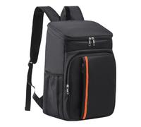 perfeclan Insulated Backpack Outdoor Picnic Bag Large Capacity Zipper Closure Accessory for Beverage Beach Men Women Fishing, Black