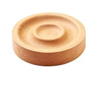 Perfeclan Jewelry Display Tray Wooden Bracelet Holder Organizer Beech Dish Compact Organizer Solid Wood Material suitable for photographers market vendors, Brown A