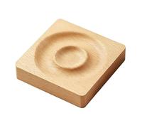 Perfeclan Jewelry Display Tray Wooden Bracelet Holder Organizer Beech Dish Compact Organizer Solid Wood Material suitable for photographers market vendors, Brown