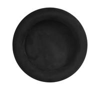 Perfeclan Jewelry Tray Velvet Jewelry Tray Jewelry Showcase Round Ornament Jewelry Tray Dish Jewelry Storage Display Tray for Pendants, Black