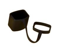 perfeclan Kazoo Mouthpiece Silicone Cover Kazoo Flute Protection Wind Instrument Part Dustcover for Daily Practice Beginner, Black