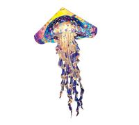 Perfeclan Large Kite Colorful Easy to Fly Jellyfish Design for Kids Adults for Lawn Yard Backyard Outdoor Activities Birthday Gift