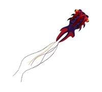 Perfeclan Large Kite Flying Toy 3D Animal to Fly, Giant Kite Outdoors Activities for Amusement, Park, Beach, Red Purple