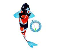 Perfeclan Large Koi Fish Kite for Kids and Adults Frameless Flyer Kite Koi Fish Windsock for Outdoor Activities Beach Sports