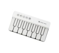 perfeclan Light Pocket Piano Electronic Piano Keyboard Musical Pocket Piano Toy Animals Piano Keyboard Toy for Children's Day New Year, White