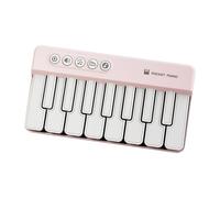 perfeclan Light Pocket Piano Electronic Piano Keyboard Musical Pocket Piano Toy Animals Piano Keyboard Toy for Children's Day New Year, Pink