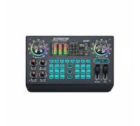 perfeclan Live Audio Card Sound Card Audio Mixer Interface With Voice Balancing Reverb And 15 Effects For Broadcasting Gaming