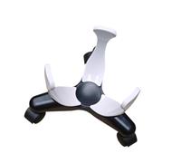 Perfeclan Low Center Dribbling Sliding Clamp Flexible Clamp Multipurpose Ball Handling Agility Coordination Training Improve Skills, White
