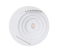 perfeclan Lyre Harps 8 String Moon Lyre Instrument Creative Moon Design Moon Harp Soft Sound Classical Lyre Harps for Hands on Skills, white