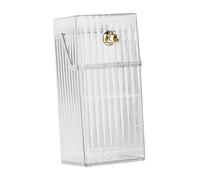 perfeclan Makeup Brush Holder, Makeup Brush Drying Rack, Portable Storage Shelf, Cosmetic Tools Organizer for Desk Bedroom, White