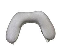 perfeclan Manicure Armrest Nail Handrest Stand Supplies Portable for Nails Tech Stable Ergonomic Multiuse PU Leather Manicure Cushion, Silver