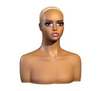perfeclan Mannequin Head Manikin Head Bust Realistic Hat Display Stand Display Stand for Earrings Jewelry Necklace Hair Accessories