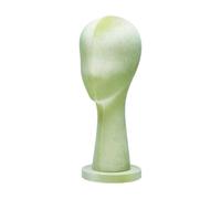 perfeclan Mannequin Head Model Caps Storage Rack Portable Stable Wig Holder Hat Display Holder for Hairpieces Headset Headwear Glasses, Cream Yellow