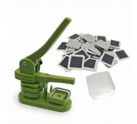 perfeclan Manual Maker Pinback Button Press Machine Button Maker Pin Press Desktop Press Square Work Area And Stepped Lower Section For Setup suitable for crafting classroom activities fairs