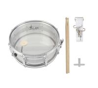 perfeclan Marching Snare Drum Kit Drum With Sticks Tuning Wrench Strap Stainless Steel Body Crisp Projection Balanced Weight Suitable for school bands outdoor processions practice