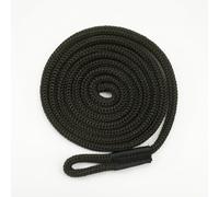 perfeclan Marine Boat Rope Shock Absorber Line With Reinforced End Polypropylene Braid With Suitable for berthing mooring quay docking, Black, 6mm 1.5M