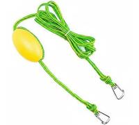 perfeclan Marine Mooring Rope Kayak Tow Line Boat Tow Rope Docking Line Retrieval Rope With M8 Quick Connect Clip Buoyant Design For Easy Handling Rugged PVC, Fluorescent Green, Green, 12 Ft 3.7m