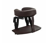 perfeclan Massage Bed Support Face Cradle Headrest Contoured Face Rest with Height and Angle Adjustment Secure Mattress Attachment for Bedroom Foldable Portable, Coffee, 14-45cm A