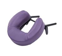 perfeclan Massage Table Face Cradle with U Shape Pillow Cushion Massage Equipment PU Leather Beauty SPA Headrest Headrest Comfortable, Violet