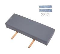 perfeclan Massage Table Length Extend Extension Cushion PU Cover Simple Insert Sponge Support Pratical Sturdy Portable 51x19x6.5cm, Gray