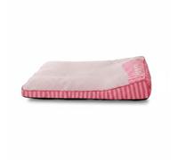 Perfeclan Mat Cooling Dog Bed Mat Pet Cooling Pad Dog Cushion Dog Mattress With Surface And Foam Pearl Fill Removable Cover Machine Washable Suitable for summer, Pink, L-80x64x13 Cm
