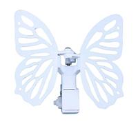 Perfeclan Mechanical Butterfly Model Gadget Dynamic Decor Collectible for Adults and Teens Birthdays DIY Crafts Stage Prop Accessories, White