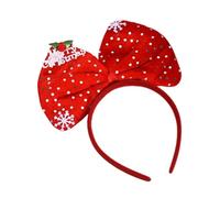 perfeclan Merry Christmas Head Decoration, Christmas Headband, Xmas Hair Hoop for Family Gatherings School Events Xmas Gifts, Red Dot
