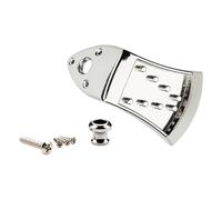 perfeclan Metal Triangle Mandolin Tailpiece with Screws Sturdy Musical Instrument Parts Replacement for 8 String Arched Top Mandolin