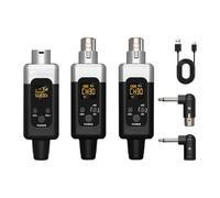 perfeclan Microphone Transmitter Receiver Microphone Converter Microphone System, 3pcs