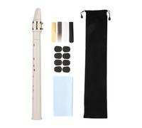 Perfeclan Mini Saxophone Musical Instruments Convenient Mini Sax Woodwind Instrument with Bag for Music Lovers Instrument Players, White