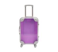 Perfeclan Mini Suitcase Luggage Storage Box Party Favor Box Miniature Dolls Suitcase Dollhouse Accessories for Children Toy, Makeup, Purple