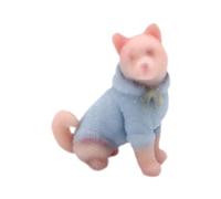 Perfeclan Miniature Dog :64 Scale Model Cute Collections Gift Micro Landscape DIY Projects Prop Resin Figurine Diorama Scenery