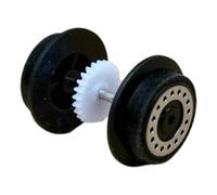 Perfeclan Model Toy Wheel Accessory for 2.4cm Gauge Tracks Quick Installation 2.2cm Inner Width Repair Parts Lightweight Professional, Drive Wheel