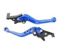Perfeclan Motorcycle Brake Lever Adjustable Lever Handle Control Set with Reach Tuning and Aluminum Construction Suitable for Busy Roads Highway Trips Weekend Rides, Blue