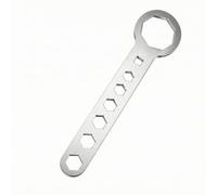Perfeclan Motorcycle Repair Wrench Shock Absorber Wrench Top Cap Removal Tool Hex Cutout Spanner Metal Construction Flat Handle Suitable for Professional Service Garage Work