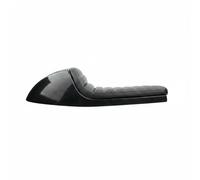 perfeclan Motorcycle Seat Pad Universal Fit Racer Saddle Cushion Bump Customization Suitable for professional riding repair, Black, Striped