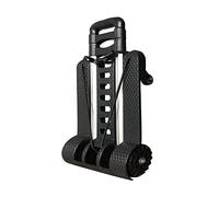 perfeclan Multi Purpose Folding Hand Truck Cart Portable Heavy Duty Adjustable Handle 110lbs Lightweight Luggage Trolley for Indoor Outdoor Traveling