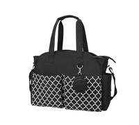 Perfeclan Multifunction Nursing Tote Bag, Versatile Motherhood Bag, Extra Large Diaper Organizer with Adjustable Strap, Portable Baby Care Bag for Travel and Daily Motherhood Activities, Black