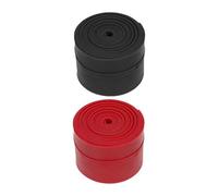 Perfeclan Muscle Floss Bands Multifunctional Exercise Wraps for Muscle Compression Resistance Band for Workout Joint Stability Training, 2 Rolls Black Red