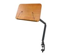 perfeclan Music Sheet Stand Brown Concert Music Book Holder Space Saving Rotated Practical Holder Reading Stand for Erhu Band