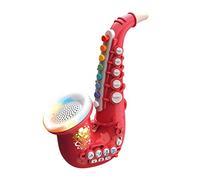 Perfeclan Musical Wind Instruments Saxophone/Trumpet/Clarinet Musical Instruments Educational Toys for Kids Children Adults, Saxophone Red