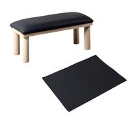 perfeclan Nail Arm Rest Cushion Manicure Hand Rest Stand Salon Wood Soft Nail Art Equipment Portable Practical Nail Armrest Hand Pillow, Black